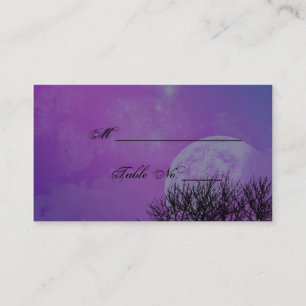 Élégant violet gothique Posh Mariage Cartes de lie