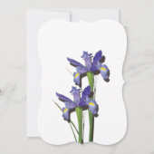 Élégant violet Iris Invitations de mariage Iris (Dos)