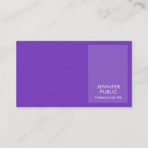 Elegant Violet Modern Professional Creative Chic Visitekaartje