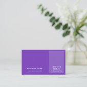 Elegant Violet Modern Professional Creative Chic Visitekaartje (Staand voorkant)