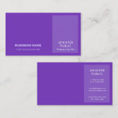 Elegant Violet Modern Professional Creative Chic Visitekaartje (Voorkant / Achterkant)