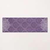 Elegant Violet Oriental Mandala Yoga Mat (Achterkant (horizontaal))