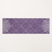 Elegant Violet Oriental Mandala Yoga Mat (Voorkant (horizontaal))
