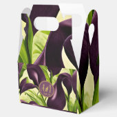 Elegant Violet Paarse Calla Lilies Wedding Bedankdoosjes (Geopend)