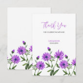 Élégant violet Xeranthemum Merci floral (Devant / Derrière)