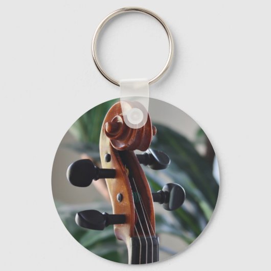 Elegant Violin Scroll Sleutelhanger (Voorkant)