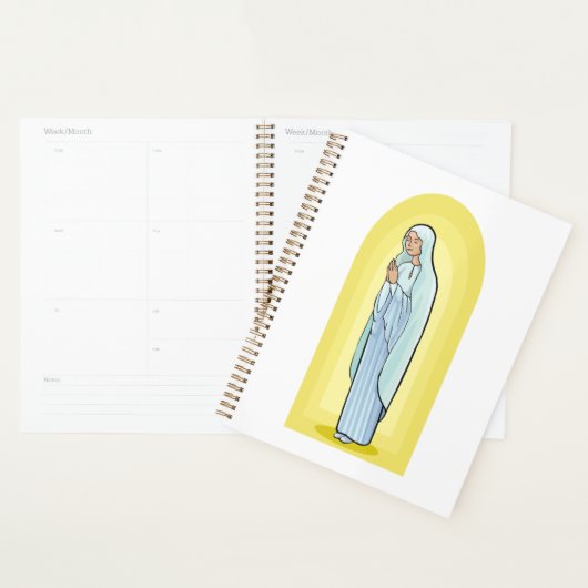 Elegant Virgin Mary Catholic Religious Planner (Display)