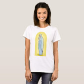 Elegant Virgin Mary Catholic Religious T-shirt (Voorkant volledig)
