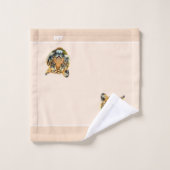 Elégant visage de tigre sur champagne beige (Gant de toilette)