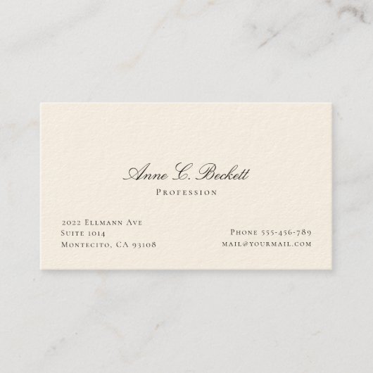 Elegant Visitekaartje (Voorkant)