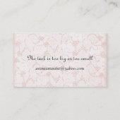 Elegant visitekaartje (Achterkant)