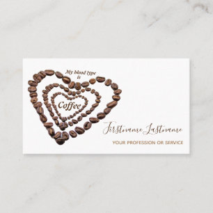 Elegant visitekaartje Barista en Coffee fellows