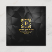 Elegant Visitekaartje Beauty Salon Luxury Gold (Voorkant)