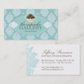 Elegant Visitekaartje Cupcake (Voorkant / Achterkant)