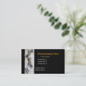 elegant visitekaartje ontwerp van artistieke natuu (Staand voorkant)