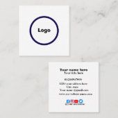 Elegant Visitekaartje op maat | Minimale professio (Voorkant / Achterkant)