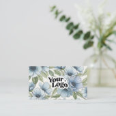 Elegant Visitekaartje – QR-code & logo (Staand voorkant)