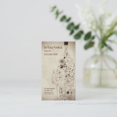 Elegant Visitekaartje van wijnstang (Staand voorkant)