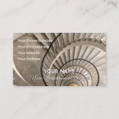 Elegant visitekaartje voor roltrappen (Achterkant)