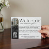 Elegant Visitor Greeting Vacation Rental Welcome Bedankkaart