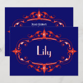 Elegant Vlaams Lijst Kaart (Voorkant / Achterkant)