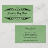 Elegant Vlaams Visitekaartje, groen Visitekaartje (Voorkant / Achterkant)