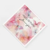 Elegant vlinderpapier servet (Hoek)