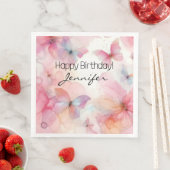 Elegant vlinderpapier servet (Insitu)