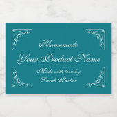 Elegant voedsel inblikken label sjabloon voor maso voedselcontainer etiket (Enkel label)