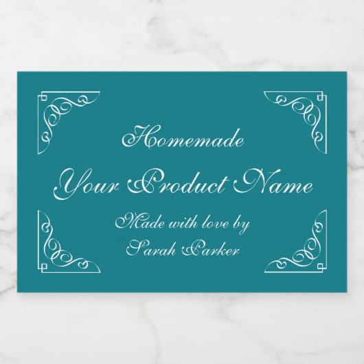 Elegant voedsel inblikken label sjabloon voor maso voedselcontainer etiket (Enkel label)