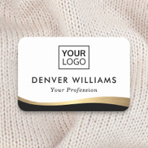 Elegant voegt logo zwarte faux gouden gradiëntgren