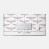 Elegant Vogelpatroon Professioneel Bureaumat (Keyboard & Muis)