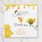 Elegant vond ze haar honingbij Vrijgezellenfeest Bedankjes Labels (Voorkant)