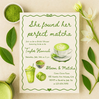 Elegant vond ze haar perfecte matcha Vrijgezellenf Kaart