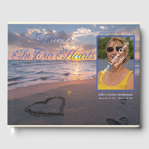 Elegant voor altijd in onze harten Beach Sunset Fo Gastenboek
