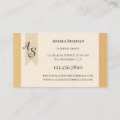 Élégant votre Carte de visite de Design d'intérieu (Dos)