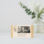 Élégant votre Carte de visite de Design d'intérieu (Debout devant)