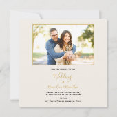 Élégant votre faire-part de mariage photo (Devant)
