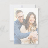 Élégant votre faire-part de mariage photo romantiq (Dos)