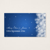 Élégant Voucher de boisson Fête Étincelante Bleu (Dos)