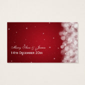 Élégant Voucher de Boisson Fête Étincelante Rouge (Dos)