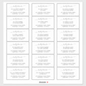 Elegant vriendelijk leveren aan gast adres label (Vel)