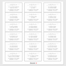 Elegant vriendelijk leveren aan gast adres label