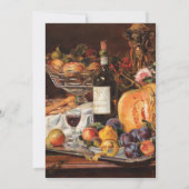 Elegant Vriendschapsdiner  pompoenfruit Kaart (Achterkant)