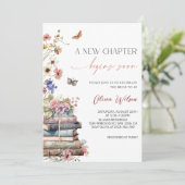 Elegant Vrijgezellenfeest "A New Chapter Begins So Kaart (Staand voorkant)