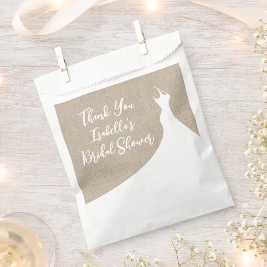 Elegant Vrijgezellenfeest Favor Bag burlap Bedankzakje (Geknipt)