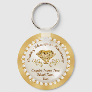 Elegant Vrijgezellenfeest Favors, Wedding, Jubileu Sleutelhanger