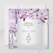 Elegant Vrijgezellenfeest Lavender Paars Lila 4b Kaart (Achterkant)