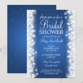 Elegant Vrijgezellenfeest Magic Sparkle Blue Kaart (Voorkant / Achterkant)