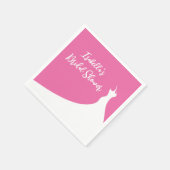 Elegant Vrijgezellenfeest Napkin fuchsia Servet (Hoek)